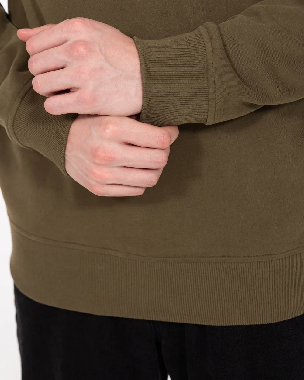 2t Wyatt Tall Quarter Zip Sweatshirt (olive) - Image 4