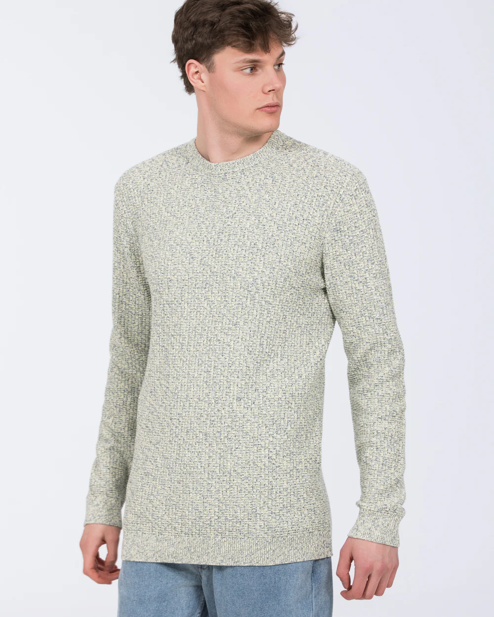 2t Xavier Tall Relaxed Fit Jumper (white) - Image 4