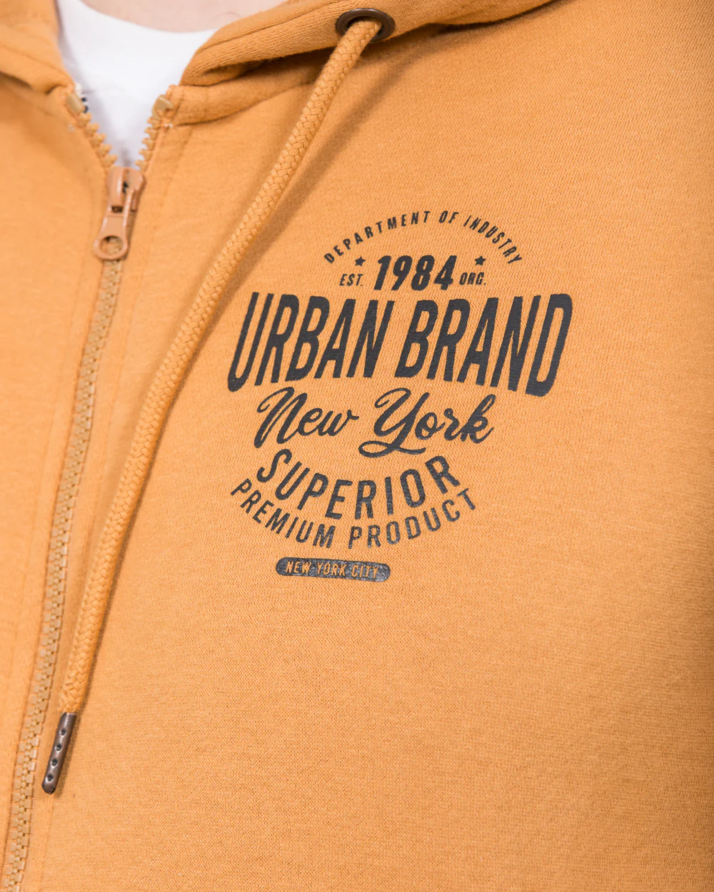 2t Zip Up Tall Printed Hoodie (brown) - Image 3