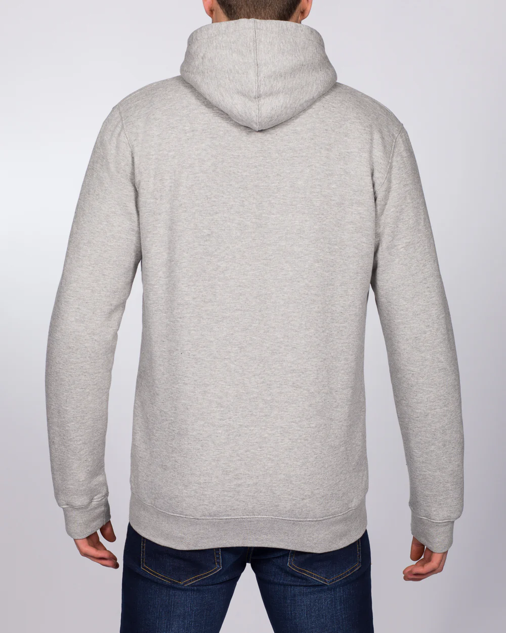 2t Zip Up Tall Sherpa Hoodie (heather grey) - Image 3