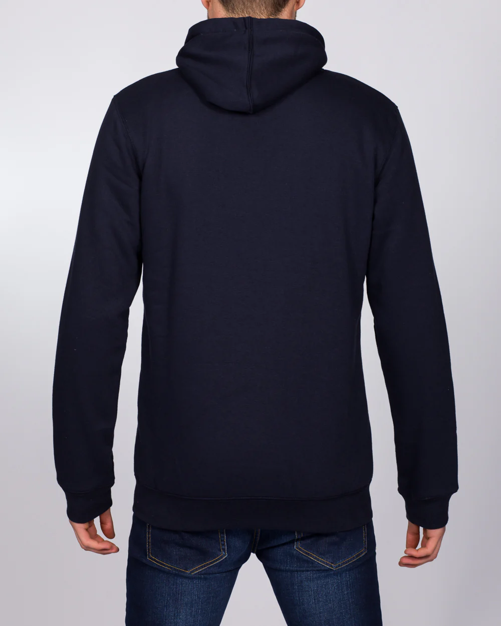 2t Zip Up Tall Sherpa Hoodie (navy) - Image 2