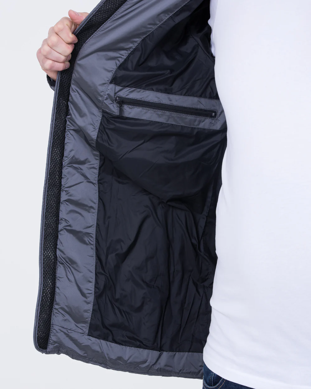 Cabano Tall Adjustable Puffer Jacket (graphite) - Image 5