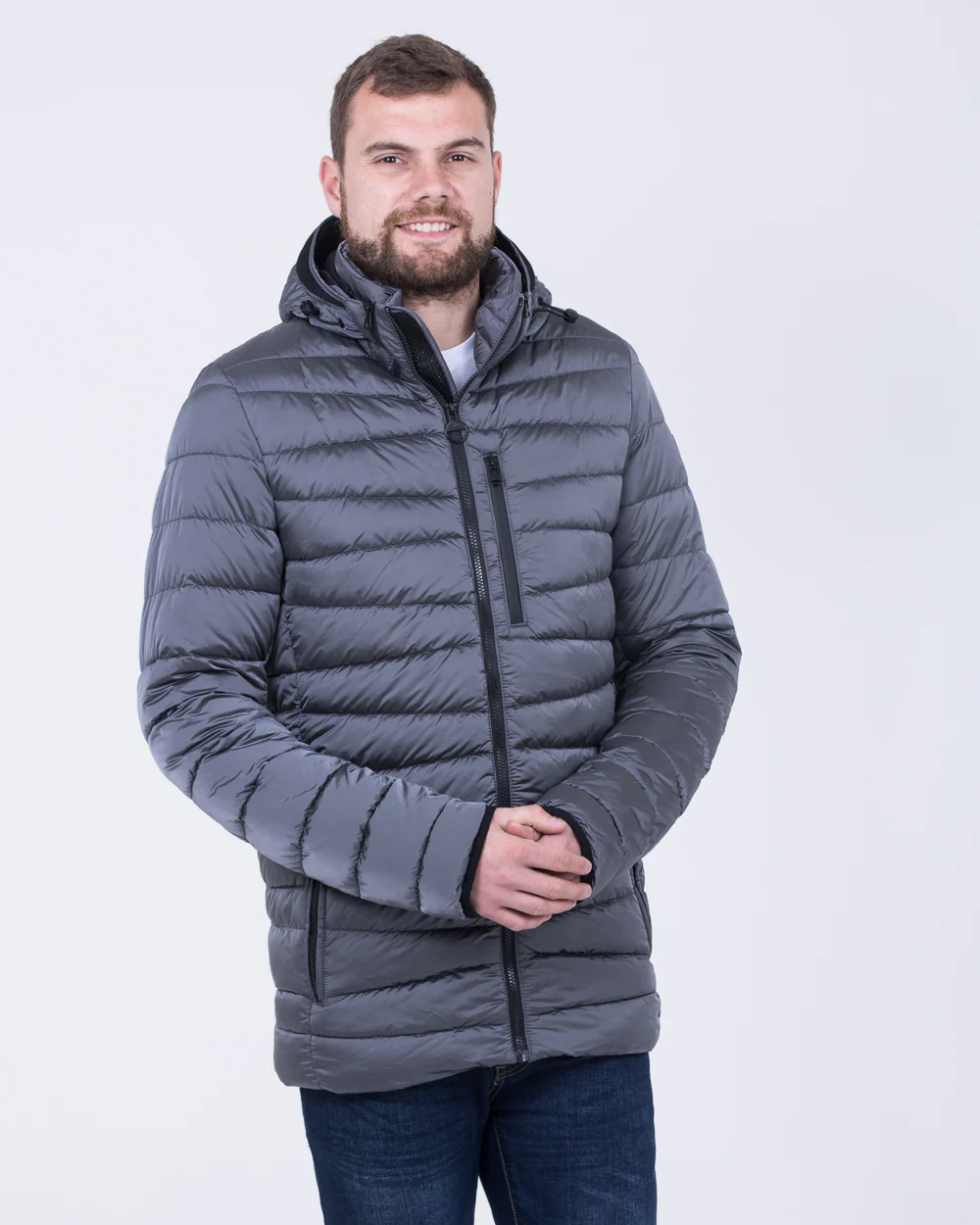 Cabano Tall Adjustable Puffer Jacket (graphite) - Image 9