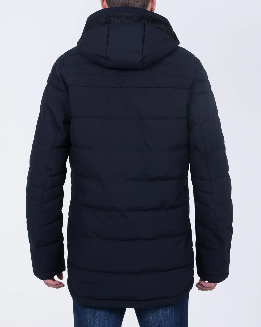 Cabano Tall Fleece Lined Puffer Jacket (navy) - Image 2