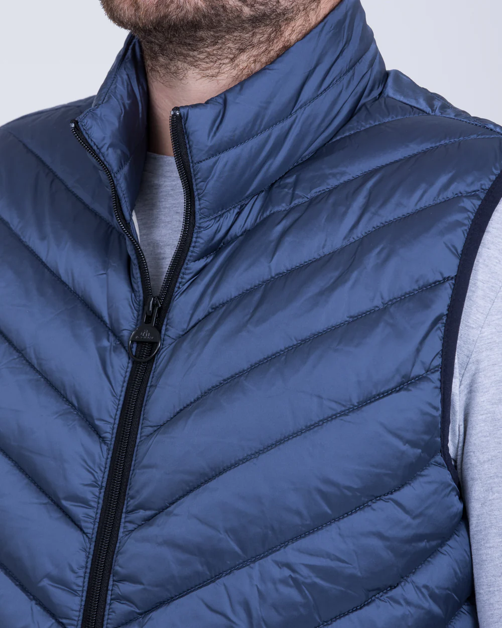 Cabano Tall Quilted Gilet (blue) - Image 5