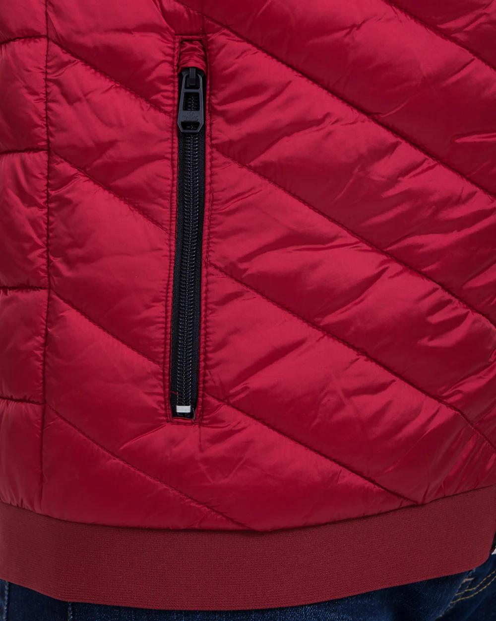 Cabano Tall Quilted Gilet (red) - Image 6