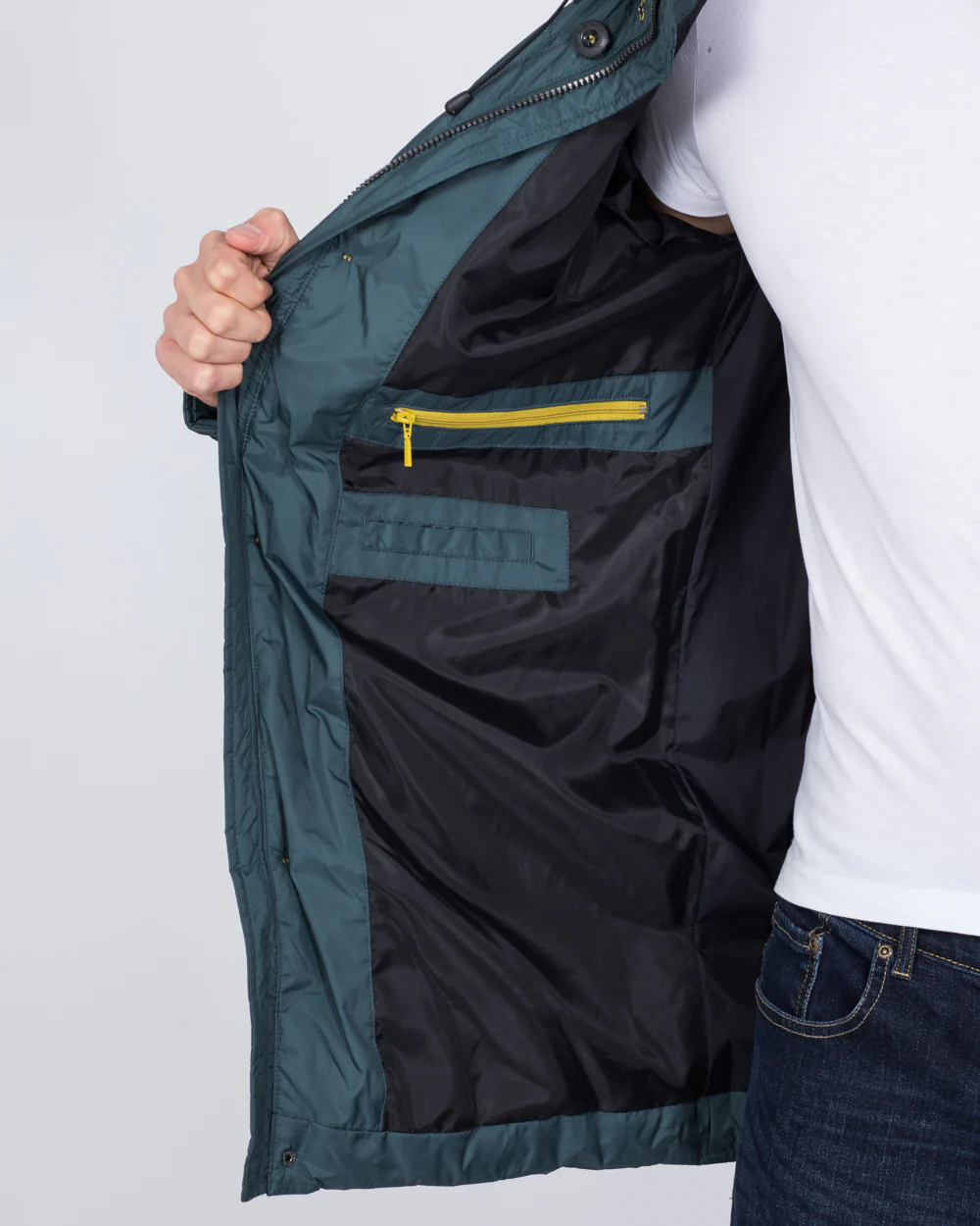 Cabano Tall Quilted Jacket (petrol) - Image 5