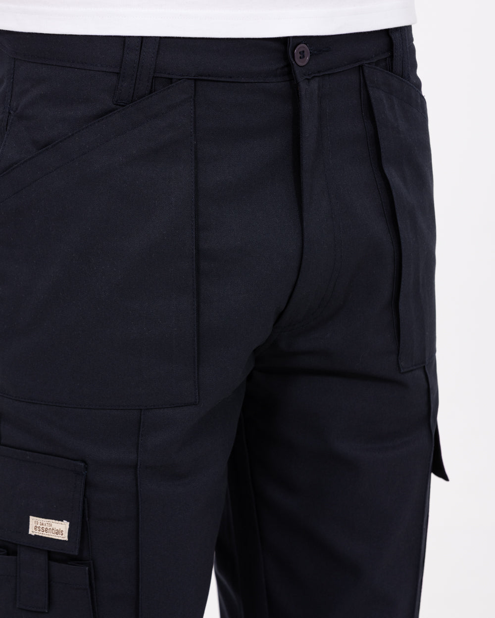 Ed Baxter Multi Pocket Tall Workwear Trousers (navy) - Image 3
