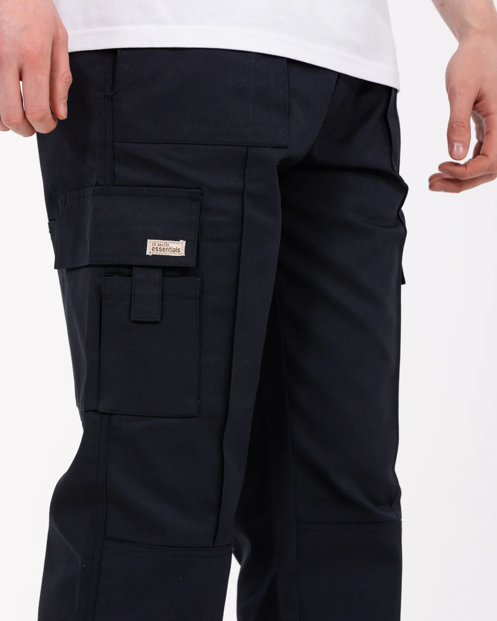 Ed Baxter Multi Pocket Tall Workwear Trousers (navy) - Image 4
