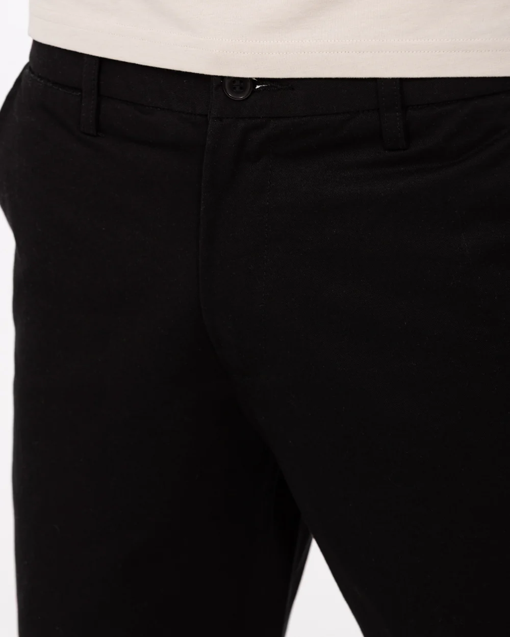 Ed Baxter Regular Fit Tall Chinos (black) - Image 3