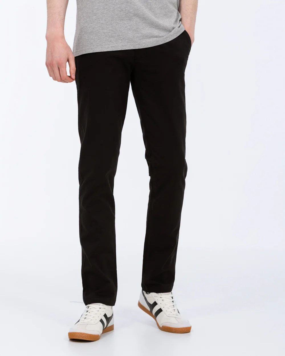 Ed Baxter Slim Fit Tall Chinos (black) - Image 5