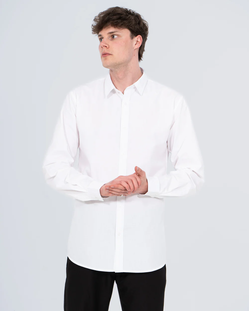 Essentalls Extra Tall Regular Fit Formal Shirt (white) - Image 5