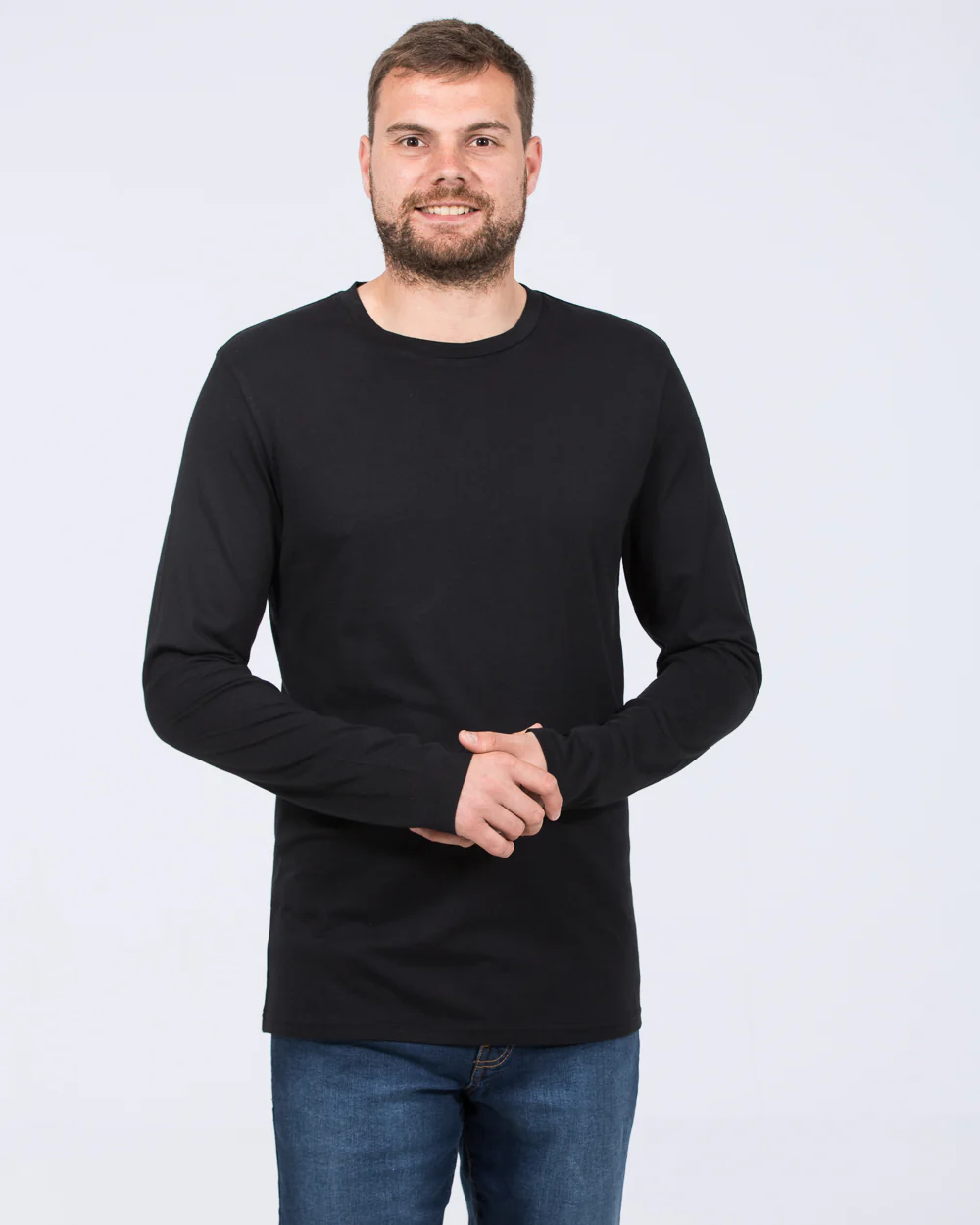 Essentalls Long Sleeve Tall T-Shirt (black) - Image 4