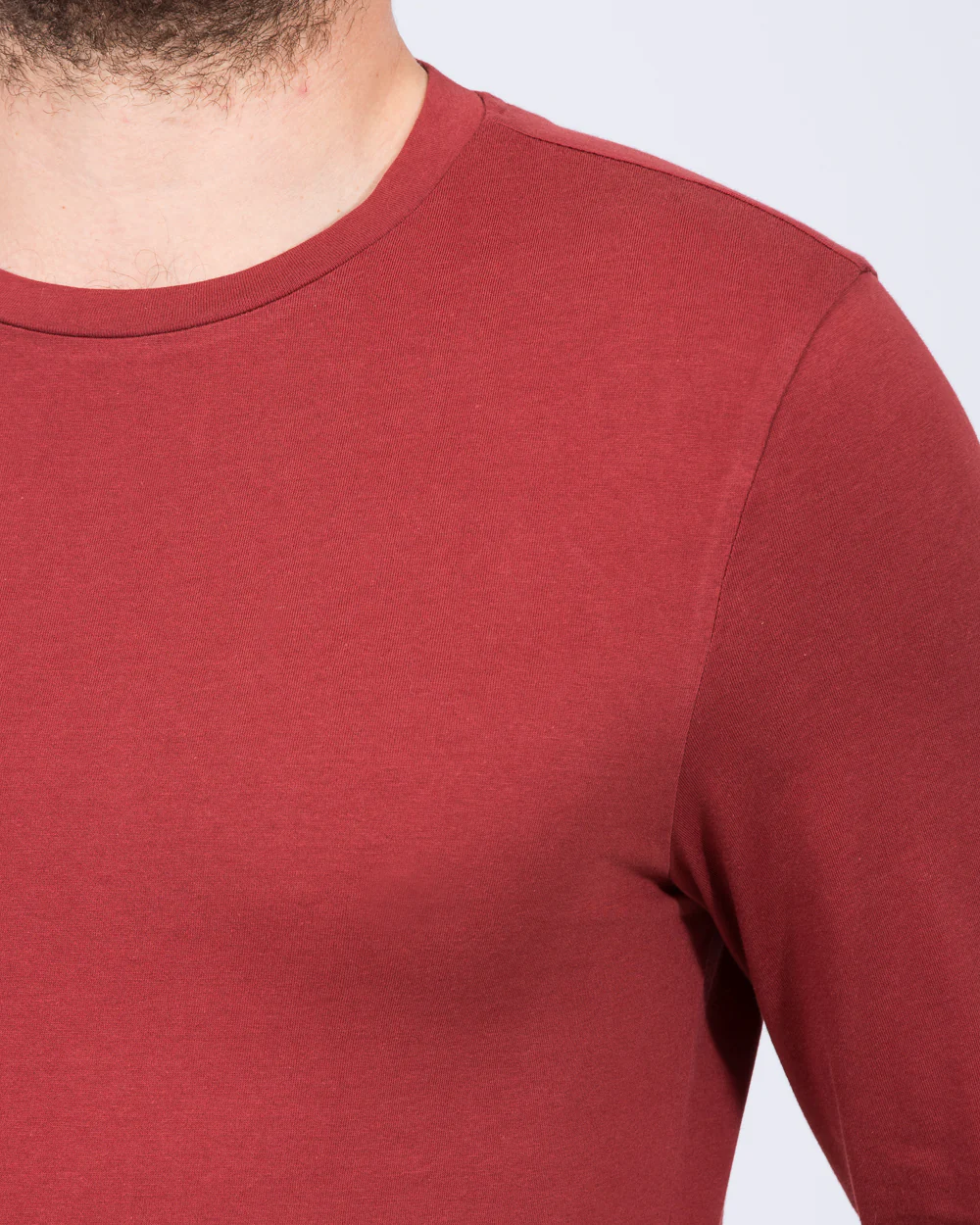 Essentalls Long Sleeve Tall T-Shirt (burgundy) - Image 3