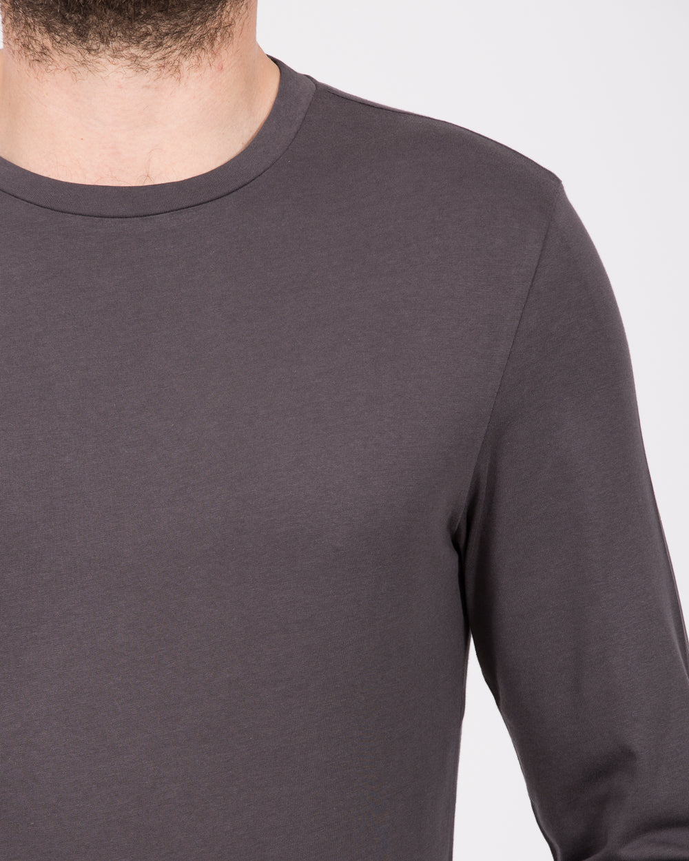 Essentalls Long Sleeve Tall T-Shirt (dark grey) - Image 3
