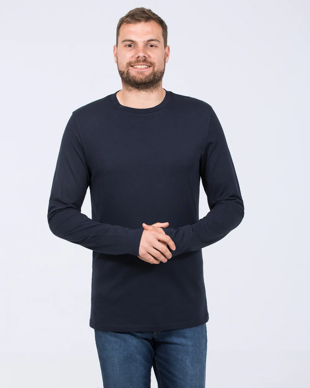 Essentalls Long Sleeve Tall T-Shirt (navy) - Image 4