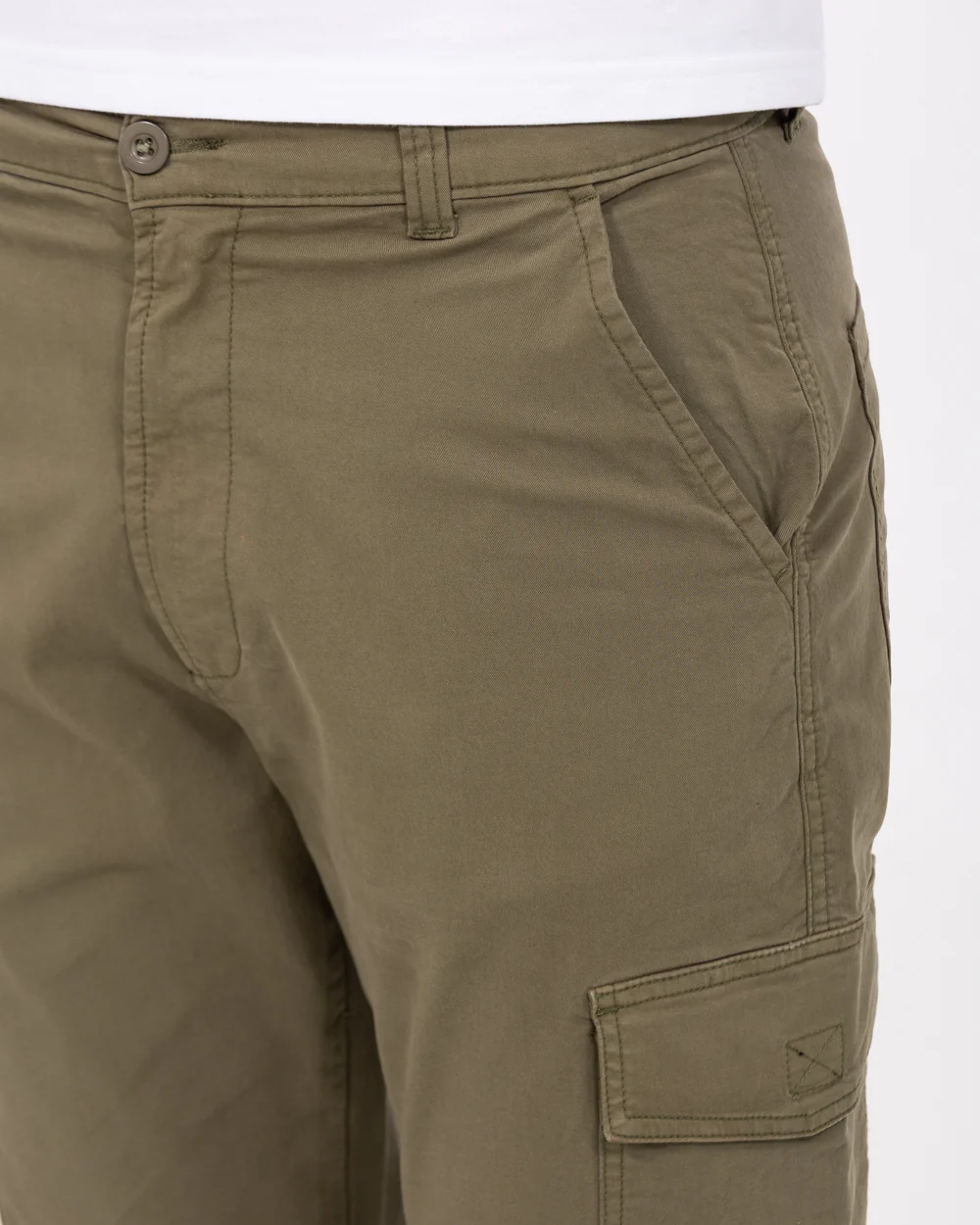 Essentalls Ray Tall Cargo Trousers (khaki) - Image 3