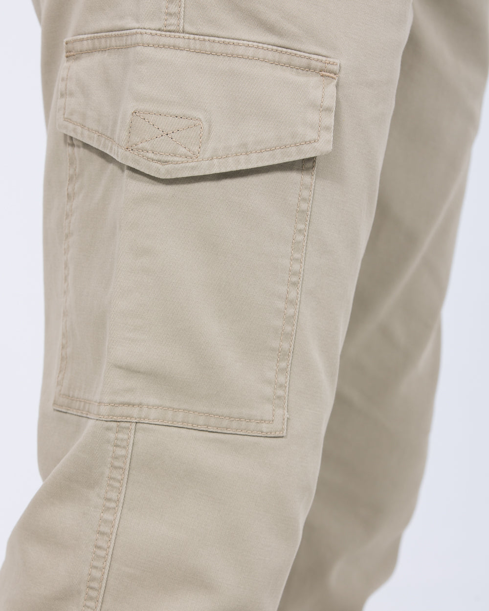 Essentalls Ray Tall Slim Fit Cargo Trousers (stone) - Image 3