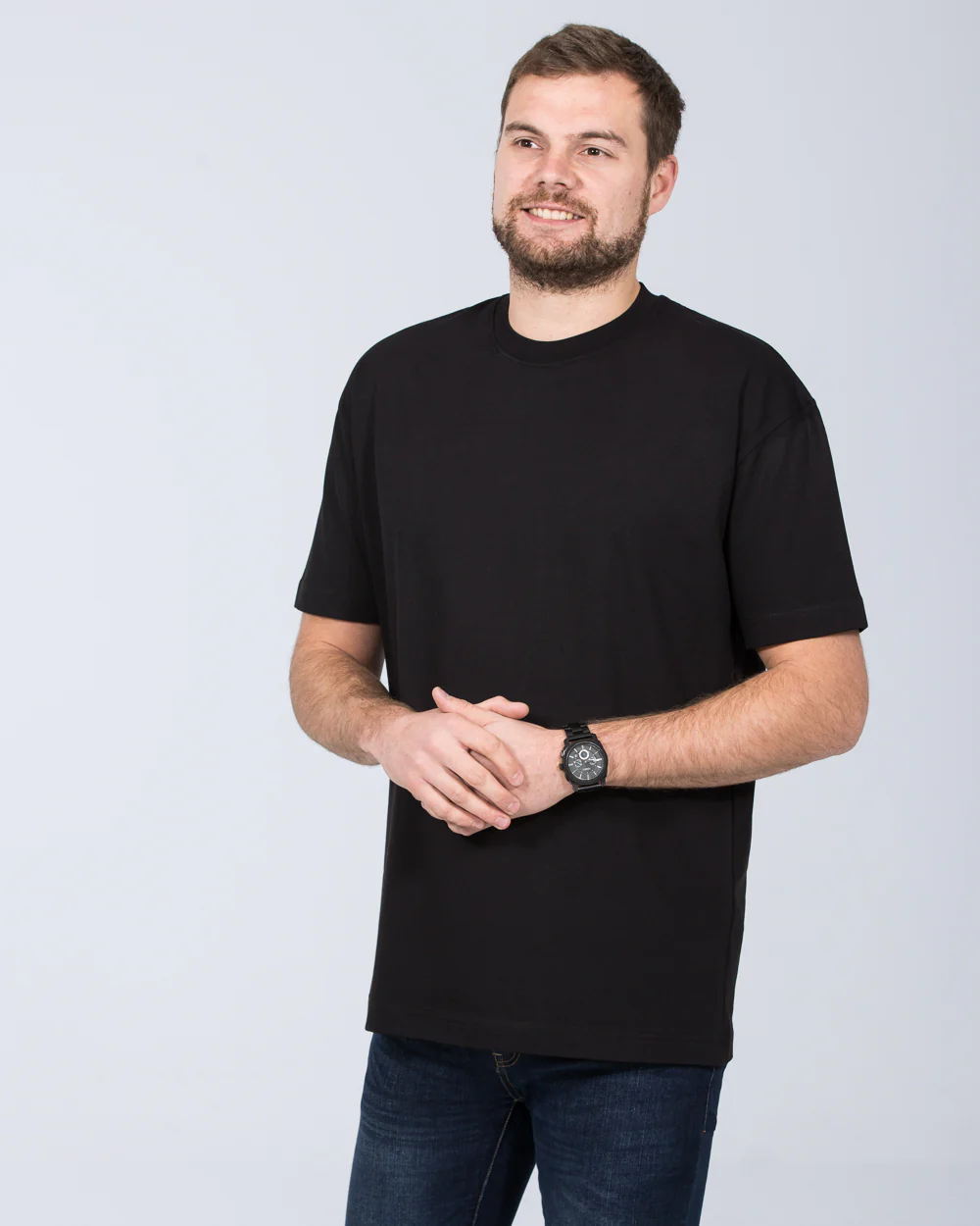 Girav Dallas Extra Tall Oversized T-Shirt (black) - Image 3