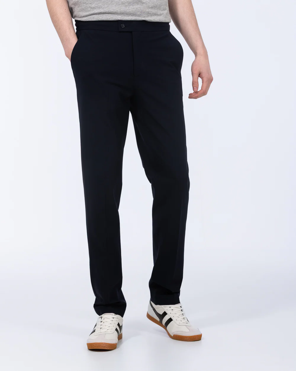 Harry Brown Tall Elasticated Waistband Trouser (navy) - Image 5