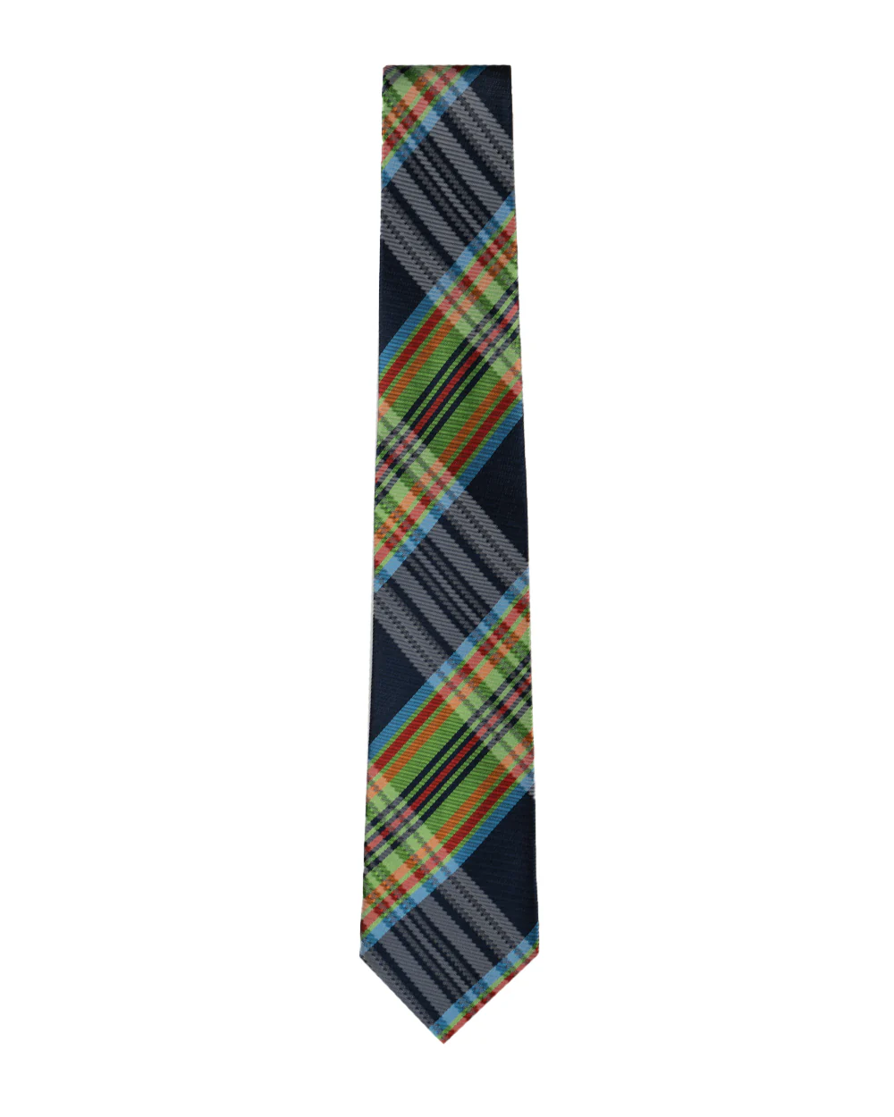 Knightsbridge Extra Long Checked Tie (multi) - Image 2