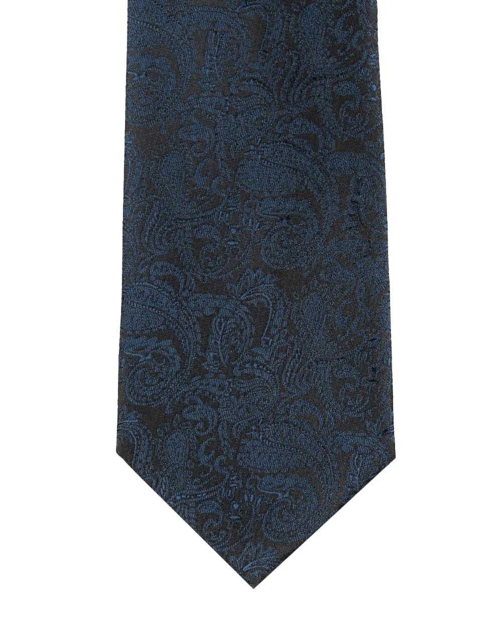 Knightsbridge Extra Long Paisley Tie (navy)