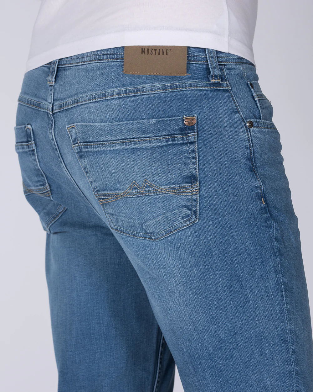 Mustang Washington Slim Fit Tall Jeans (light wash) - Image 3