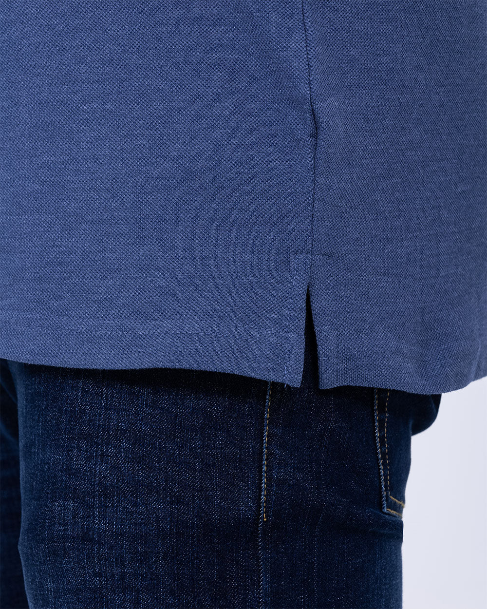 North 56 Regular Fit Tall Polo Shirt (blue melange) - Image 4