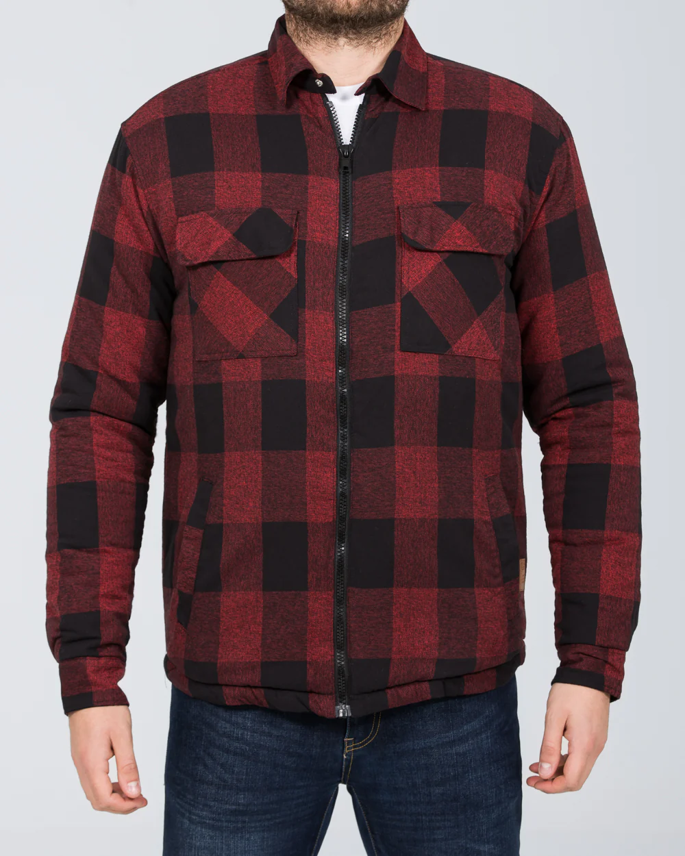 North 56 Tall Denim Padded Jacket (buffalo check)