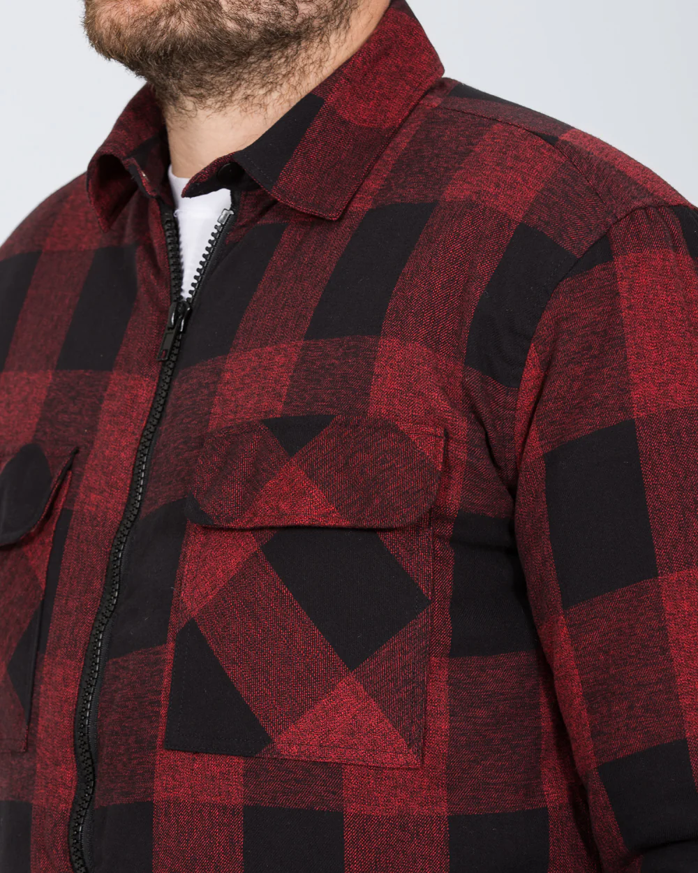 North 56 Tall Denim Padded Jacket (buffalo check) - Image 5