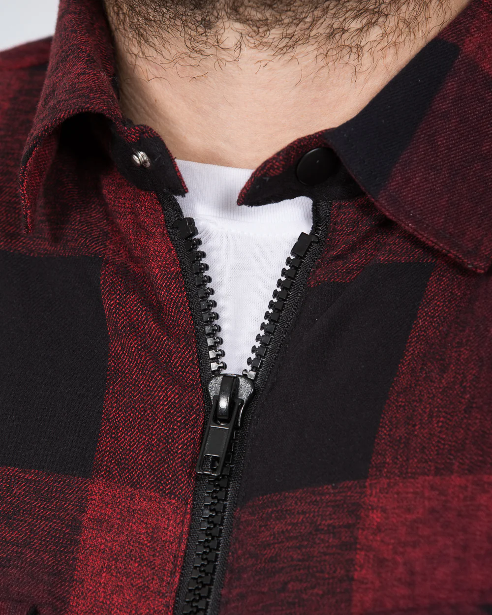 North 56 Tall Denim Padded Jacket (buffalo check) - Image 6