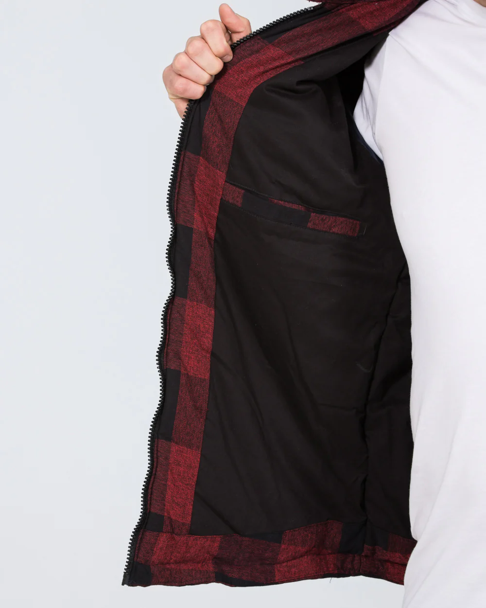 North 56 Tall Denim Padded Jacket (buffalo check) - Image 7