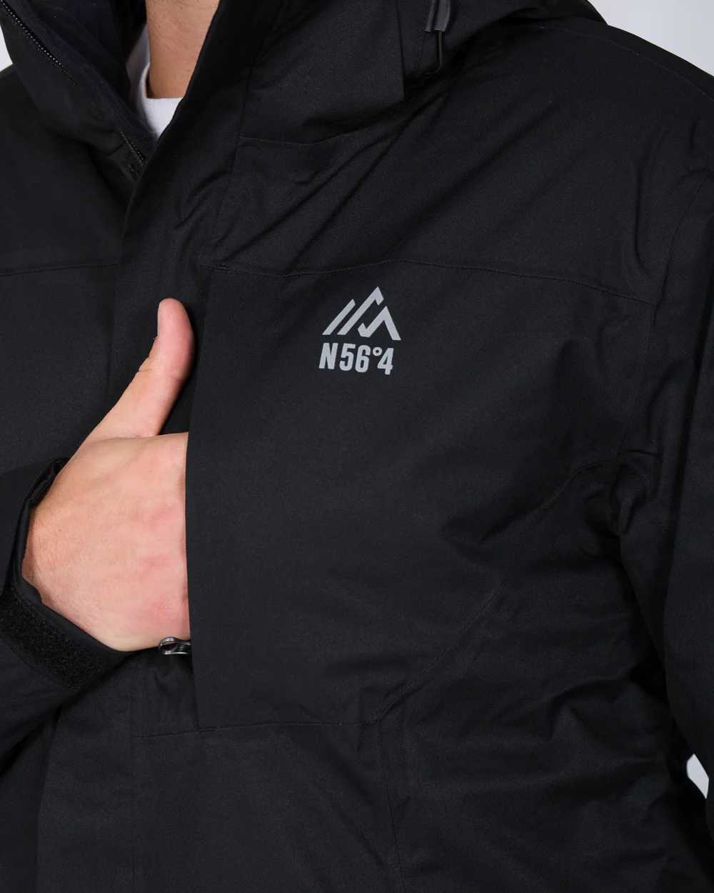North 56 Tall Ski Jacket (black) - Image 6