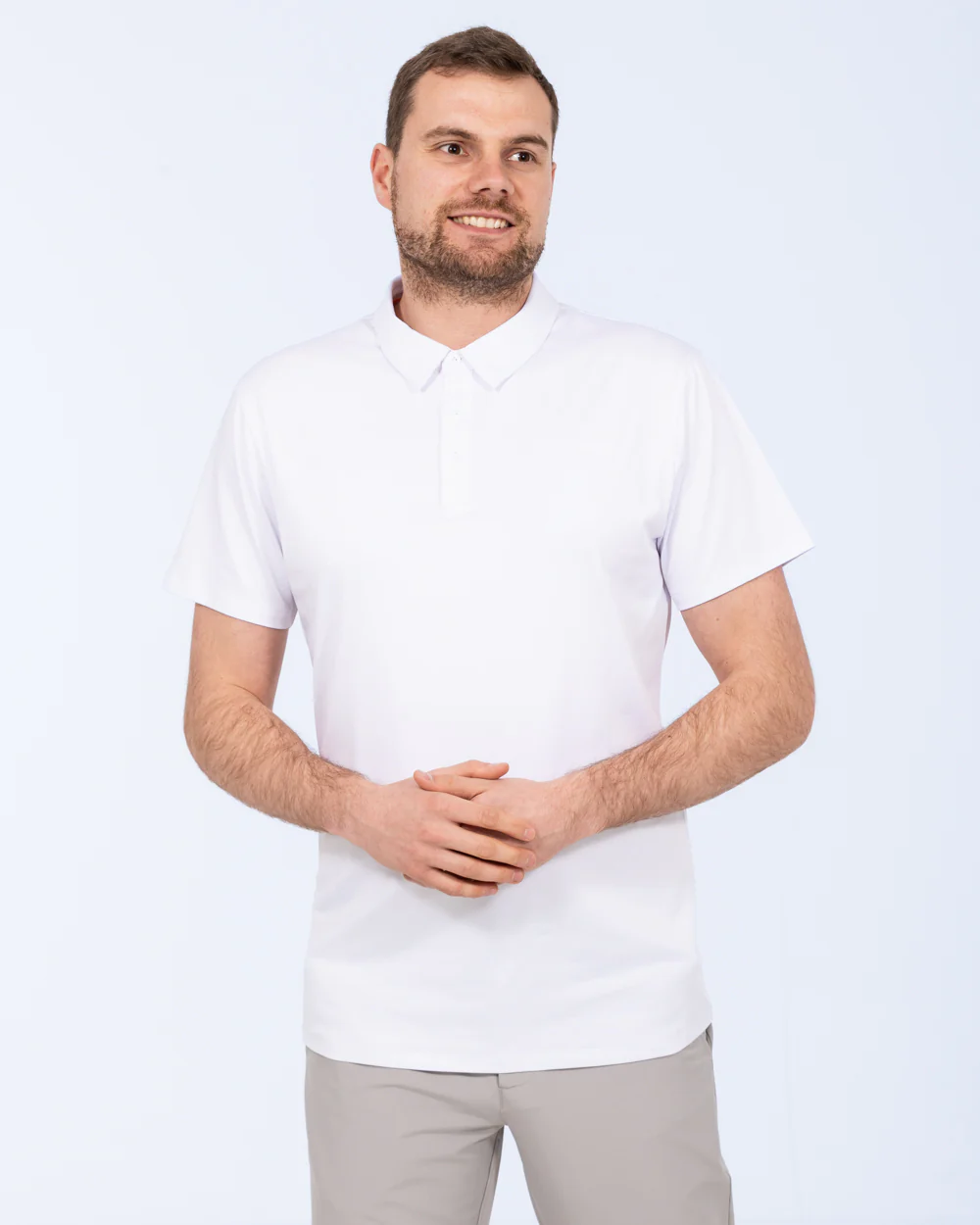 Parell Active Tall Golf Polo Shirt (white) - Image 5