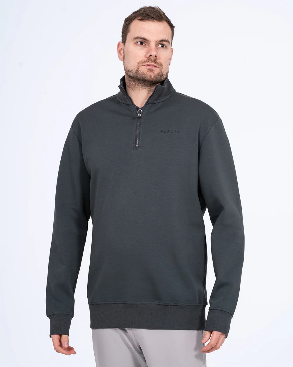 Parell Active Tall Quarter Zip Golf Top (iron moss) - Image 6