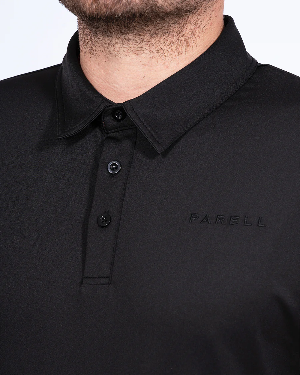 Parell Active Tall Golf Polo Shirt (black) - Image 4