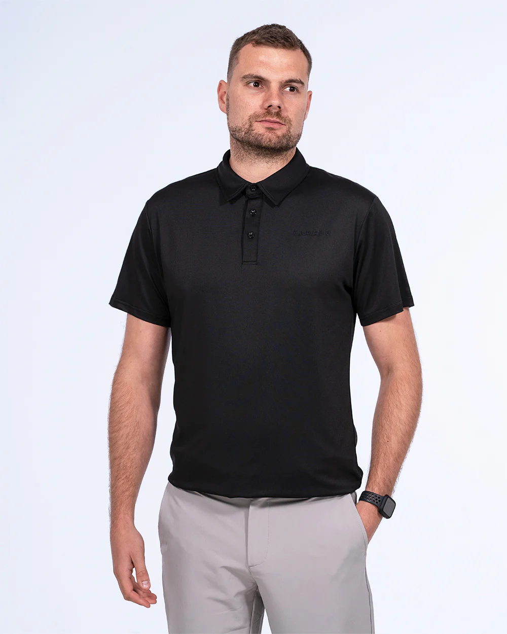 Parell Active Tall Golf Polo Shirt (black) - Image 7