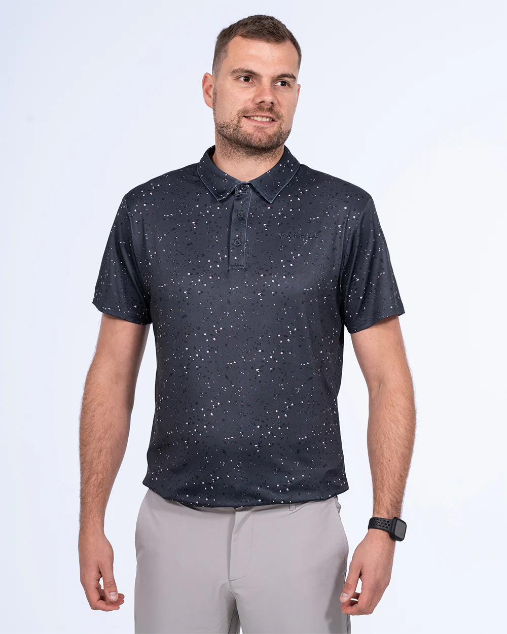Parell Active Tall Golf Polo Shirt (green pattern) - Image 5