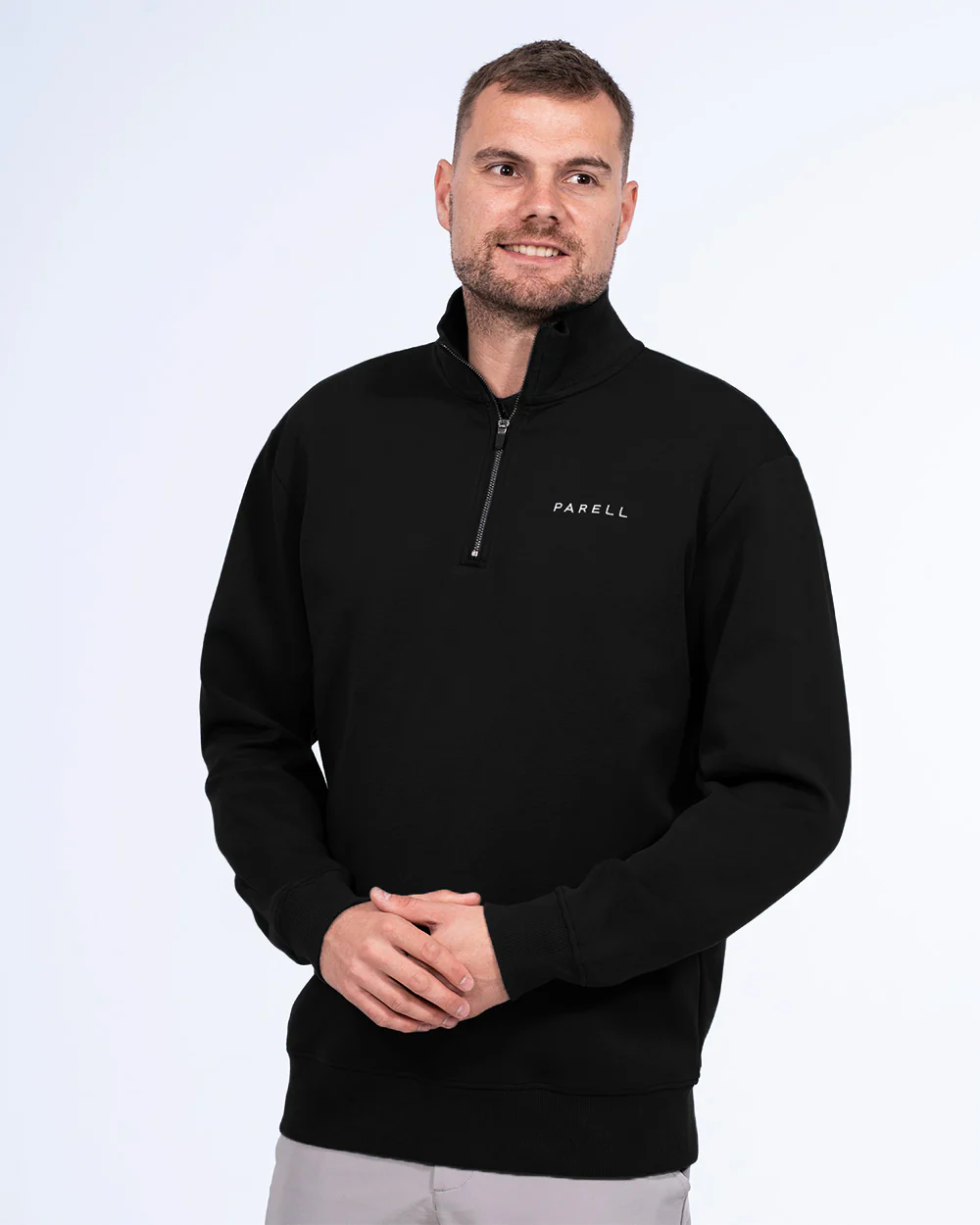 Parell Active Tall Quarter Zip Mid Layer Golf Top (black) - Image 6