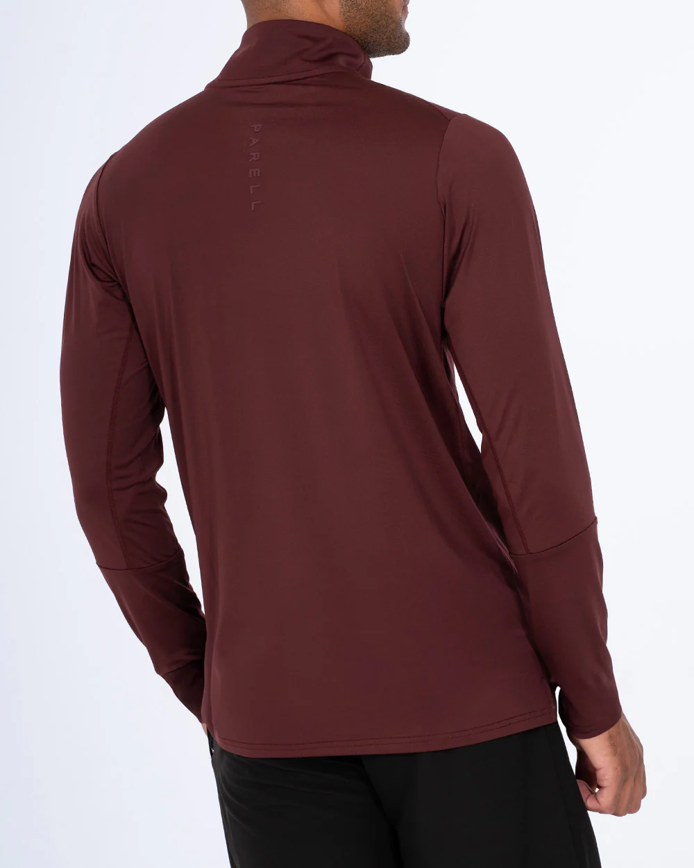Parell Evolve Tall Quarter Zip Training Top (burgundy) - Image 2
