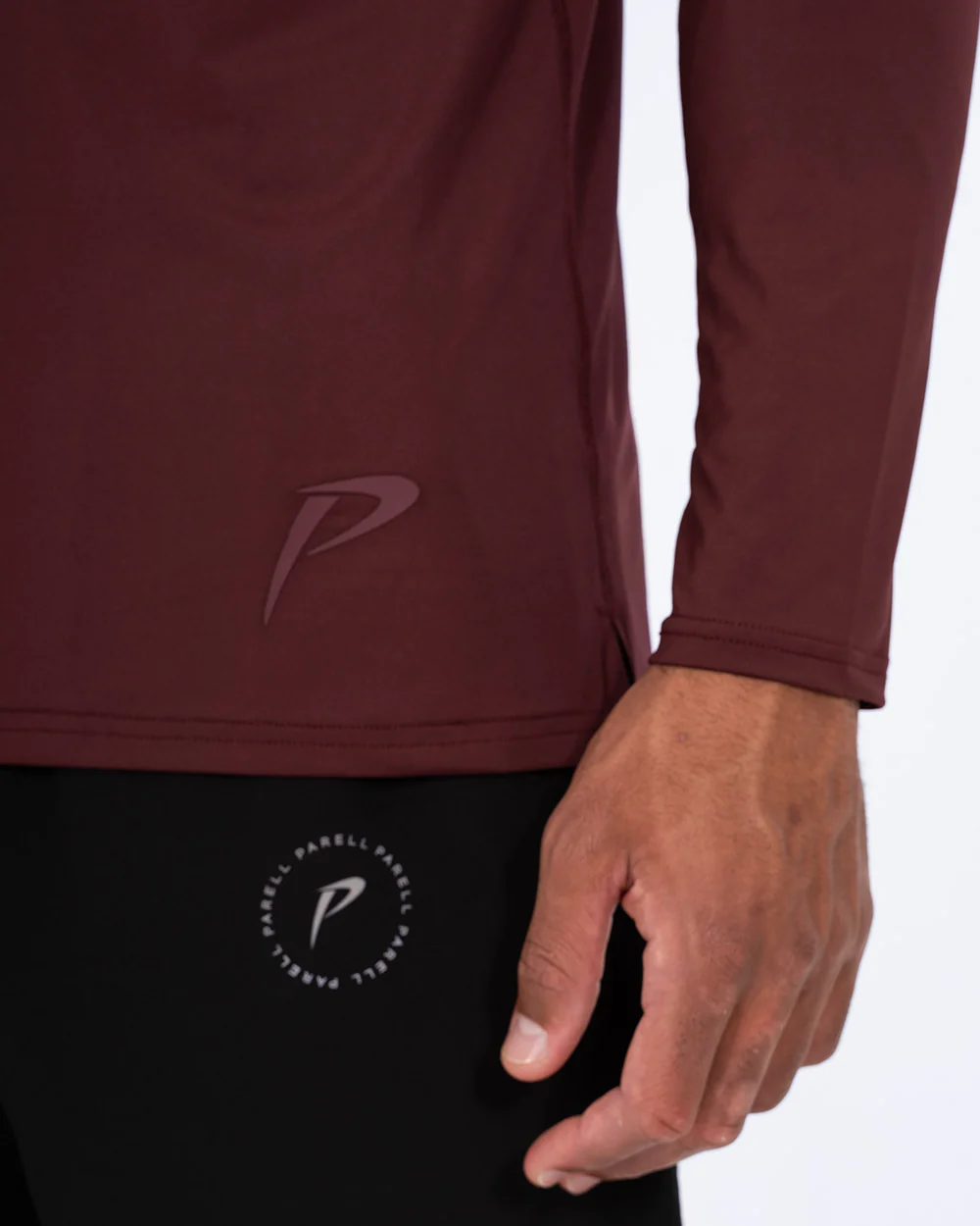 Parell Evolve Tall Quarter Zip Training Top (burgundy) - Image 4