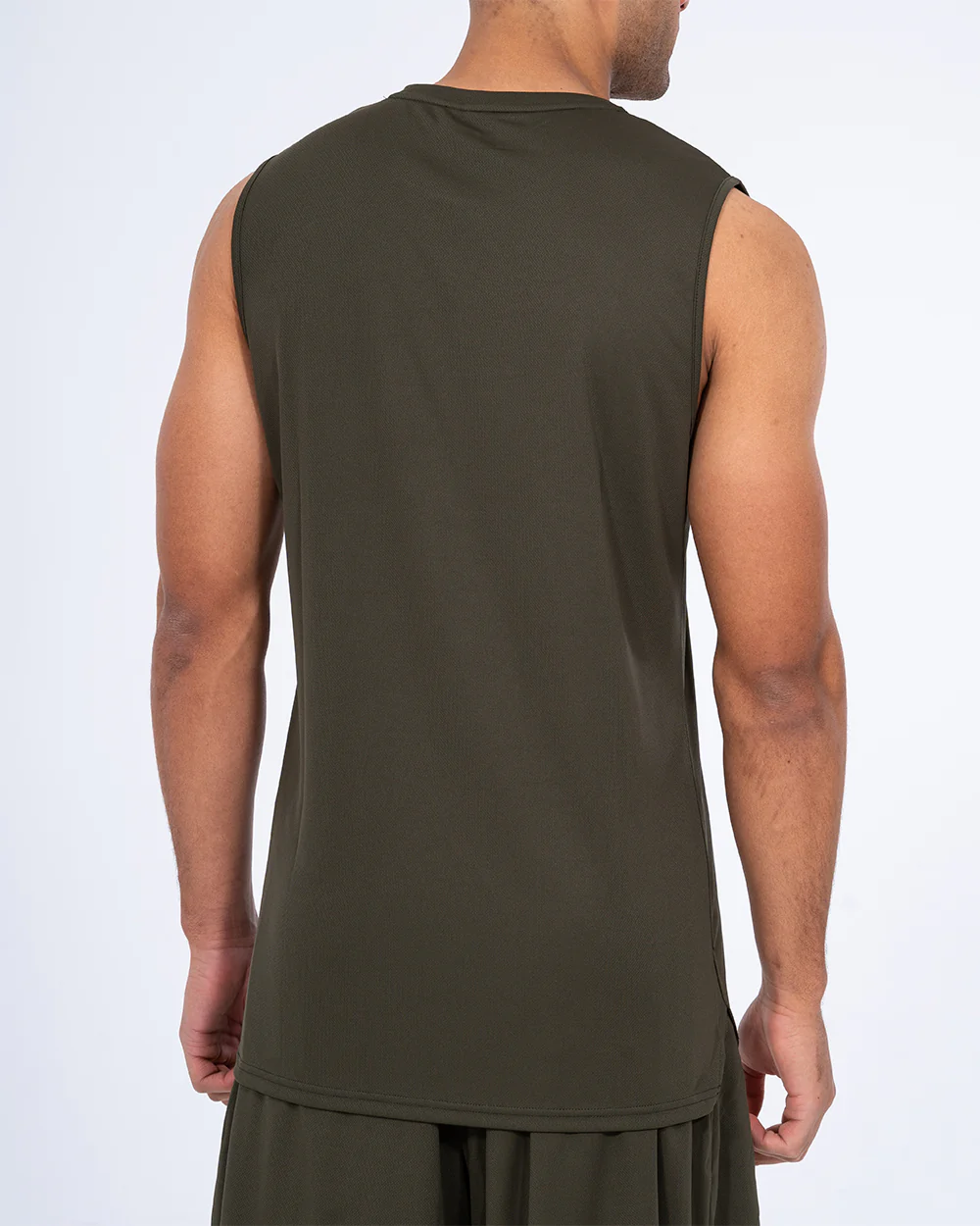 Parell Evolve Tall Sleeveless Training Top (khaki) - Image 2