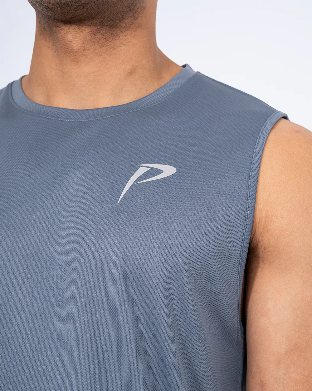 Parell Evolve Tall Sleeveless Training Top (titanium blue) - Image 3