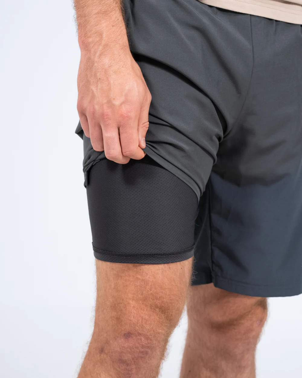 Parell Evolve Tall Training Shorts (grey) - Image 3