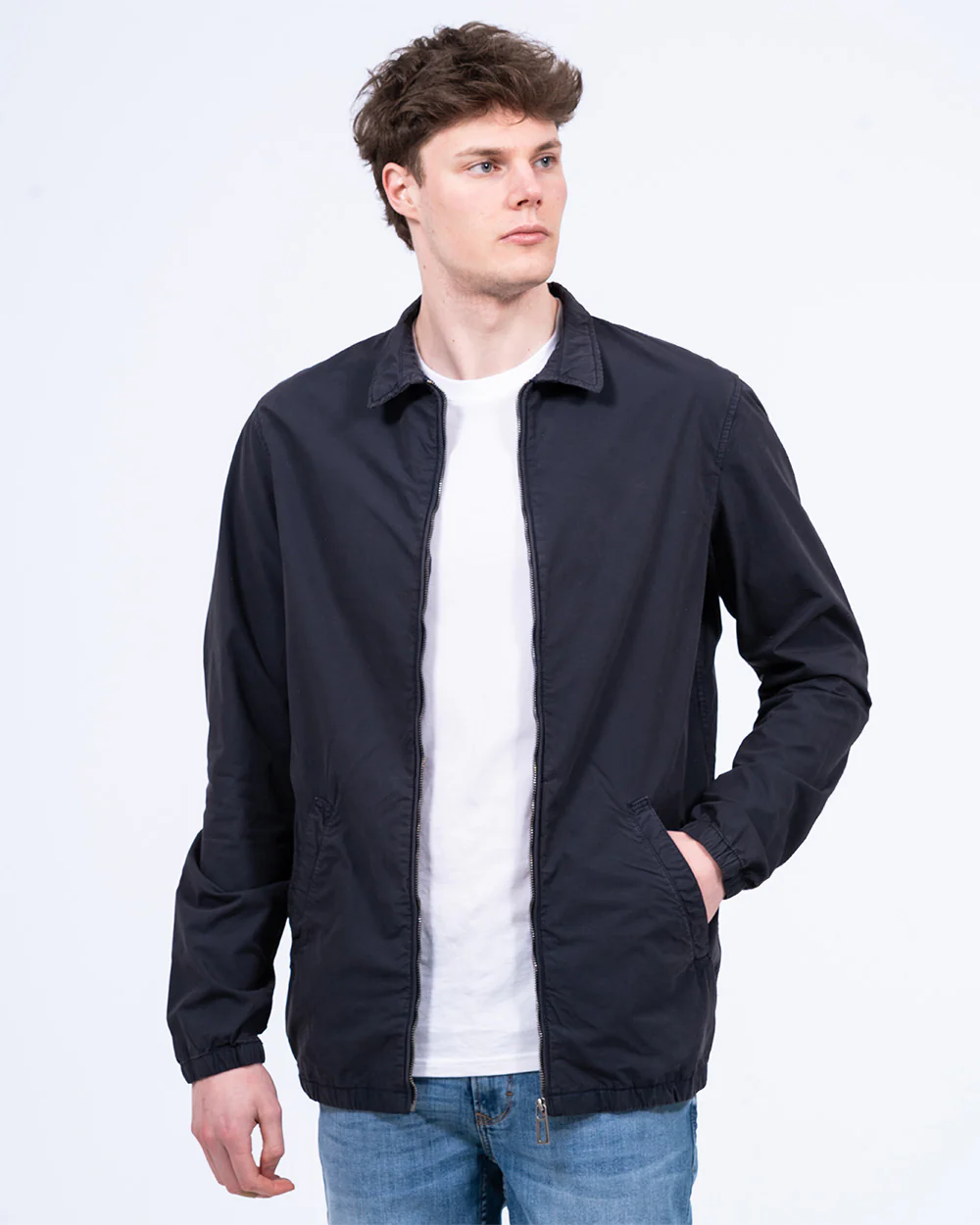 Redpoint Benny Tall Zip Up Shacket (navy) - Image 6