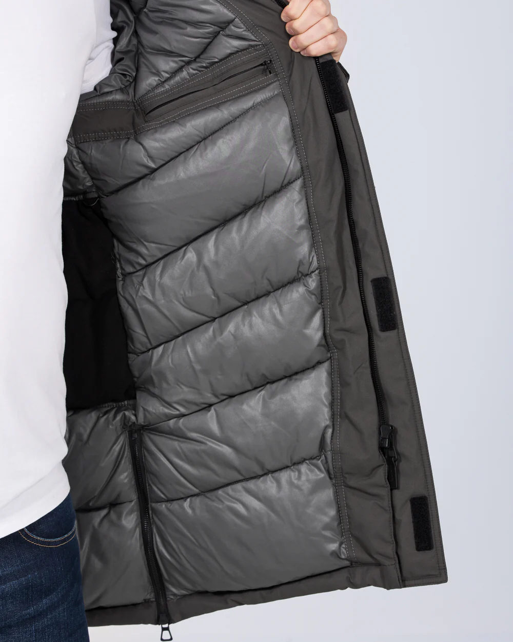 Redpoint Eddy Tall Parka Jacket (grey) - Image 9