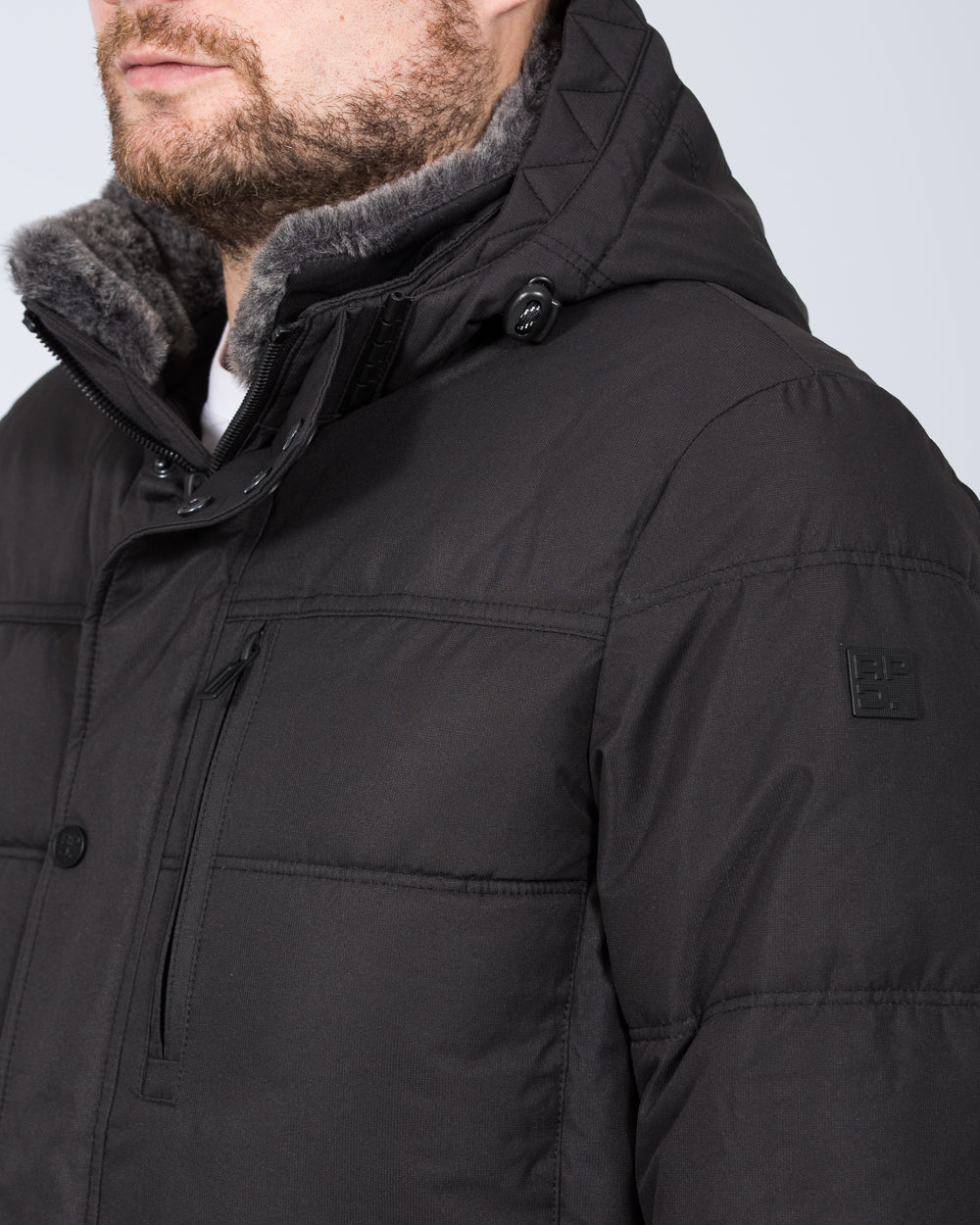 Redpoint Edwin Tall Padded Parka Jacket (black) - Image 4