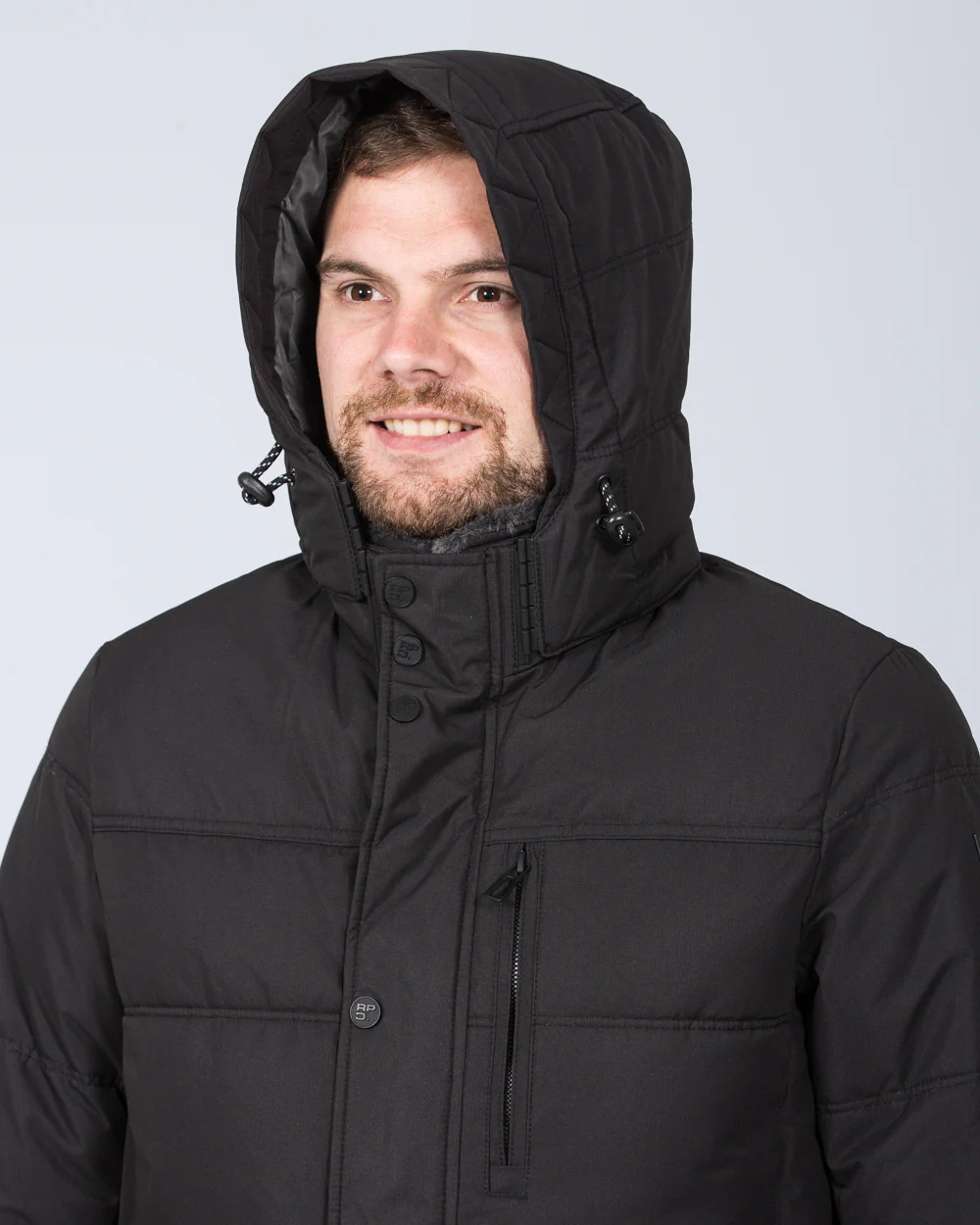 Redpoint Edwin Tall Padded Parka Jacket (black) - Image 6
