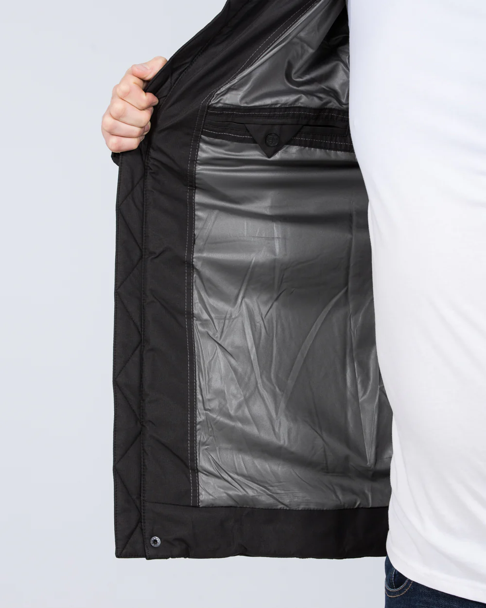 Redpoint Edwin Tall Padded Parka Jacket (black) - Image 7