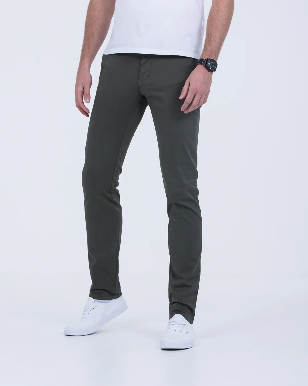 Redpoint Jasper Slim Fit Tall Chinos (olive) - Image 5